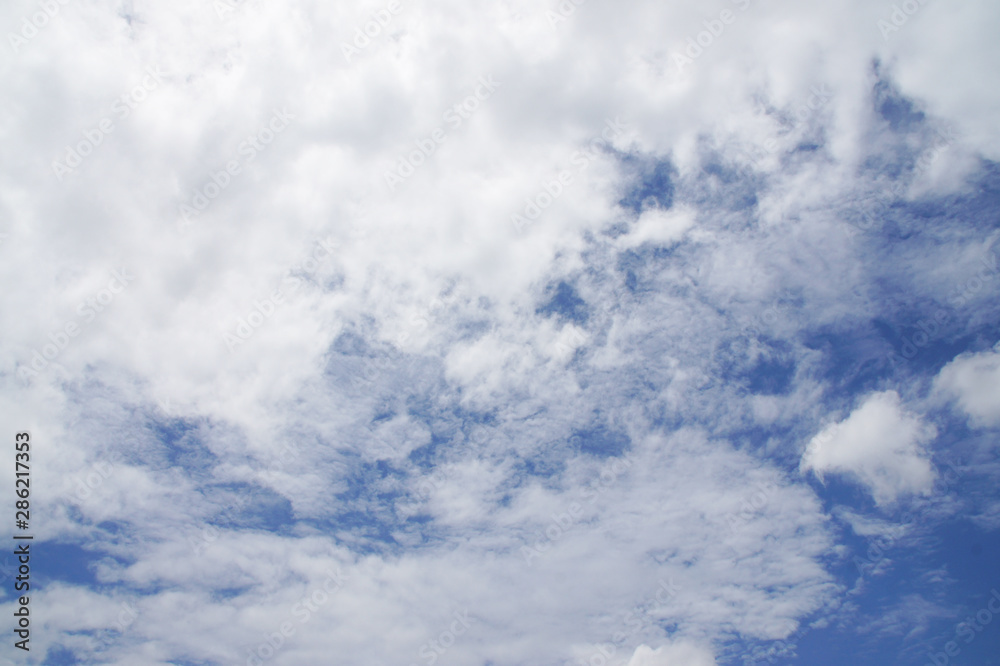 Fototapeta premium blue sky and white clouds