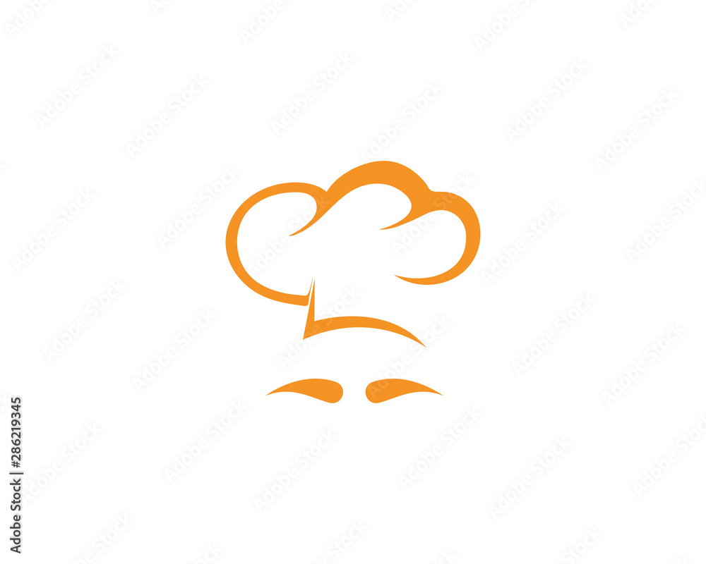Hat chef logo and symbol vector template Hat chef logo and symbol vector template