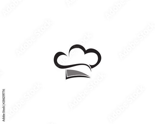 Hat chef logo template vector illustration