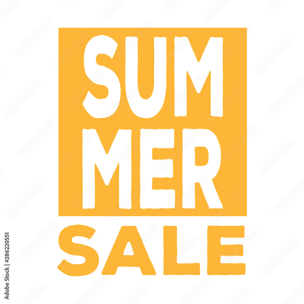 Naklejka premium Summer sale label