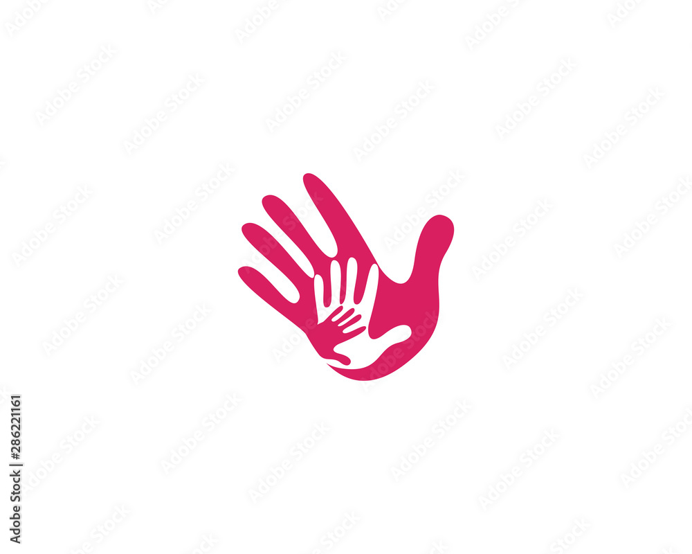 Fototapeta premium Hand care loto template vector design business