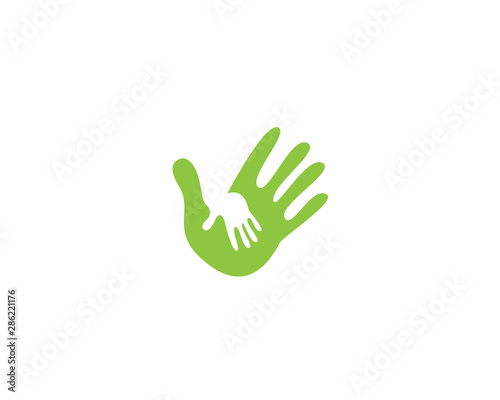 Hand care loto template vector design business
