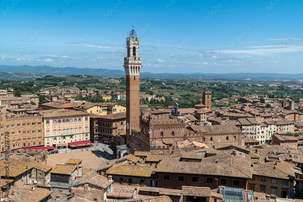 view of Piazza del Campo to Siena