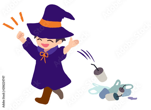 ハロウィン　ゴミ　ポイ捨て