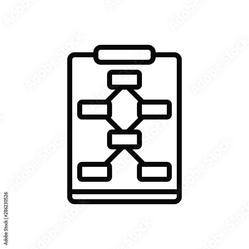 Black line icon for according