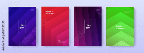 Modern geometric backgrounds collection vector design. Trendy cover for brochure, banner, poster, flayer, card.
