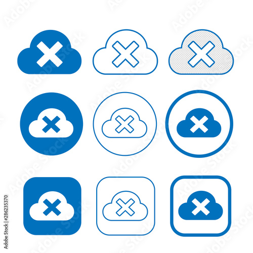 Simple Cloud icon sign for web and app