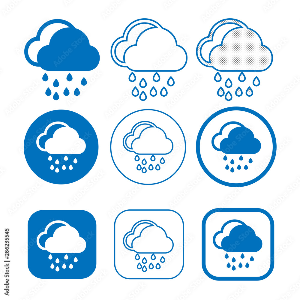 Simple Cloud icon sign for web and app