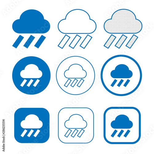 Simple Cloud icon sign for web and app