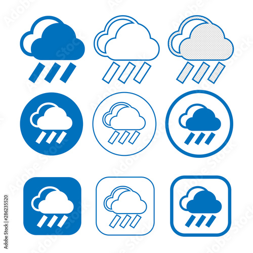 Simple Cloud icon sign for web and app
