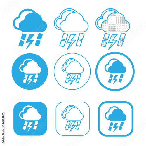 Simple Cloud icon sign symbol
