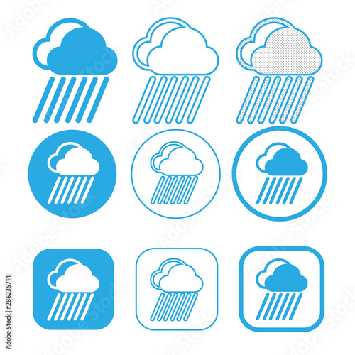 Simple Cloud icon sign symbol