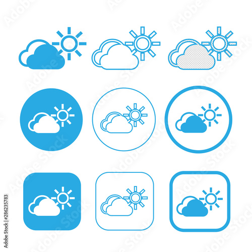 Simple Cloud icon sign symbol