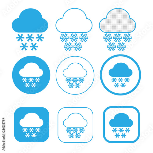 Simple Cloud icon sign symbol
