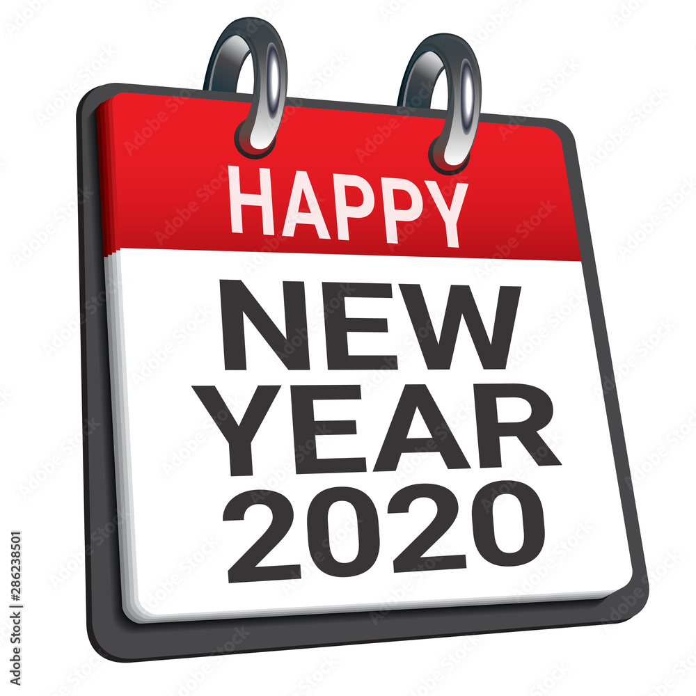 Vector illustration of new year calendar. Vector illustration of new year calendar.