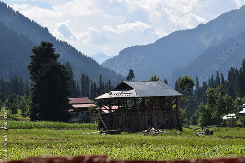 Cabin underconstruction in Arang Kel, AJK