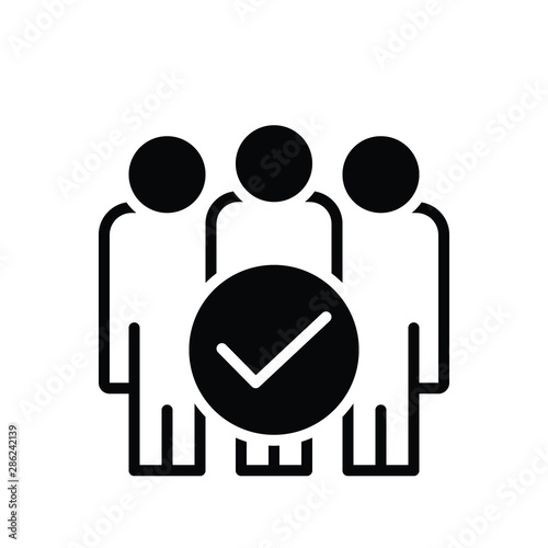 Black solid icon for able adept