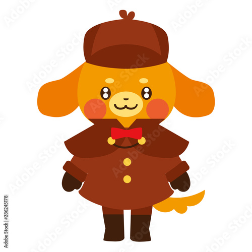 犬の探偵　キャラクター　正面