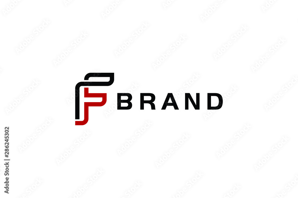 Obraz premium letter F logo concept ready to use
