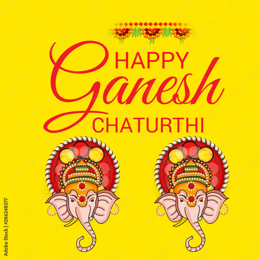 Obraz premium Happy Ganesh Chaturthi