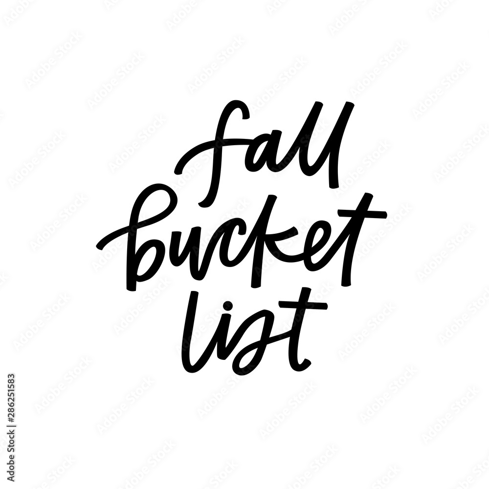 Fototapeta premium Fall bucket list