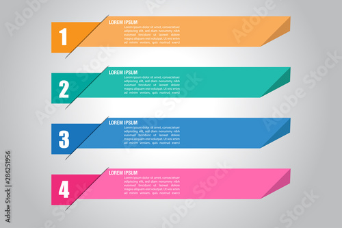 business infographic design template editable colorful step process