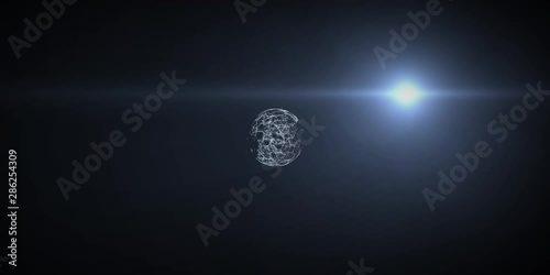 Amazing Animation VR 360 3D Animation of Planet Earth Spinning