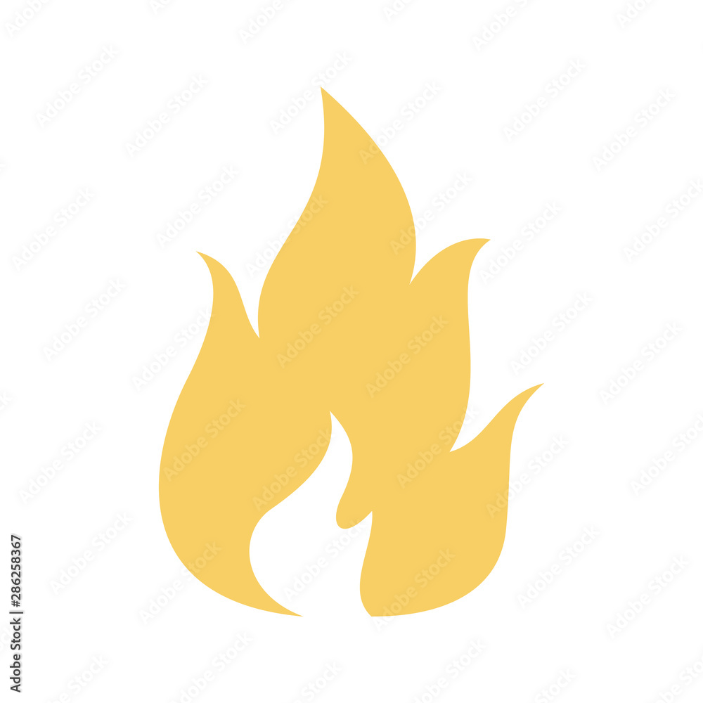 Flame icon. Energy and heat symbol, explosion danger Flame icon. Energy and heat symbol, explosion danger