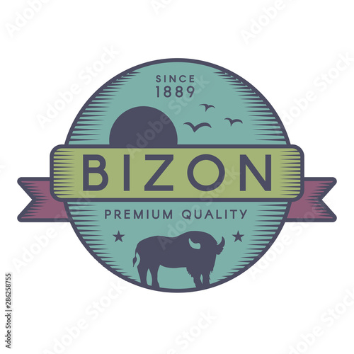 Bizon vector logo template