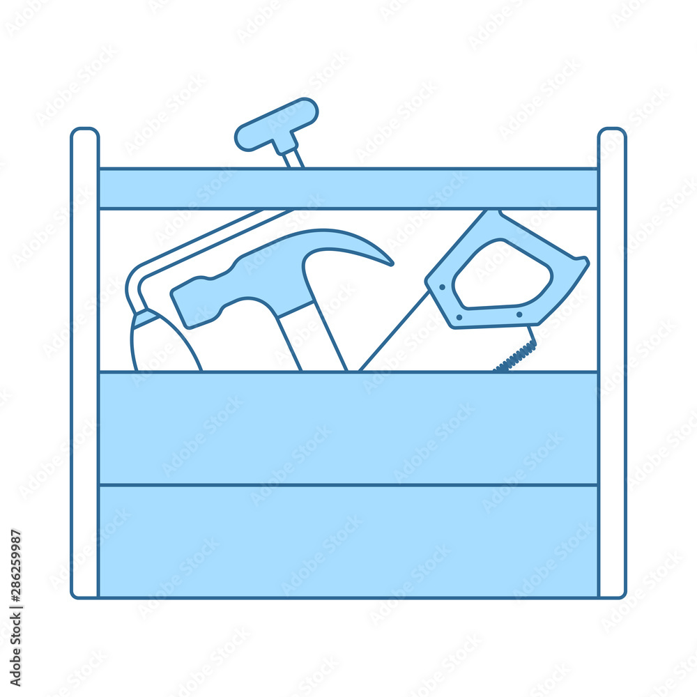 Fototapeta premium Retro Tool Box Icon