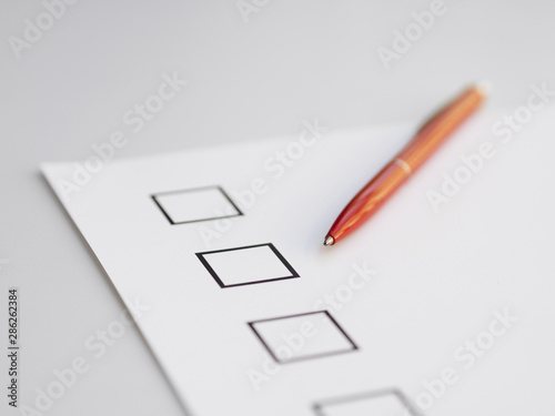 Wallpaper Mural High angle uncompleted questionnaire Torontodigital.ca