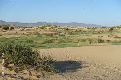 Paysage de désert en Mongolie