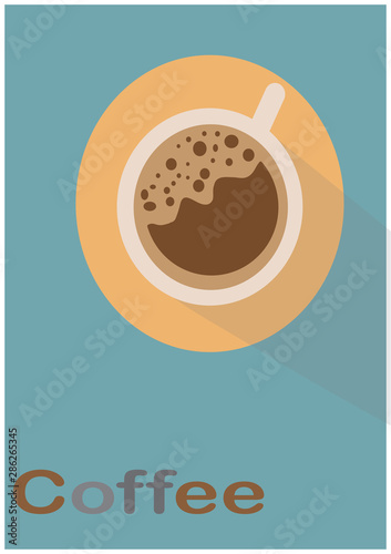 cup of coffee on a background