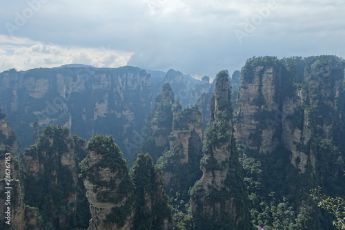 Monts Huangshan ciel nuageux