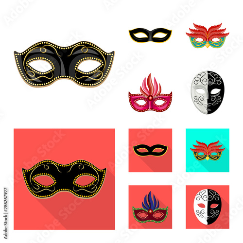 Isolated object of luxury and celebration icon. Set of luxury and hide vector icon for stock.