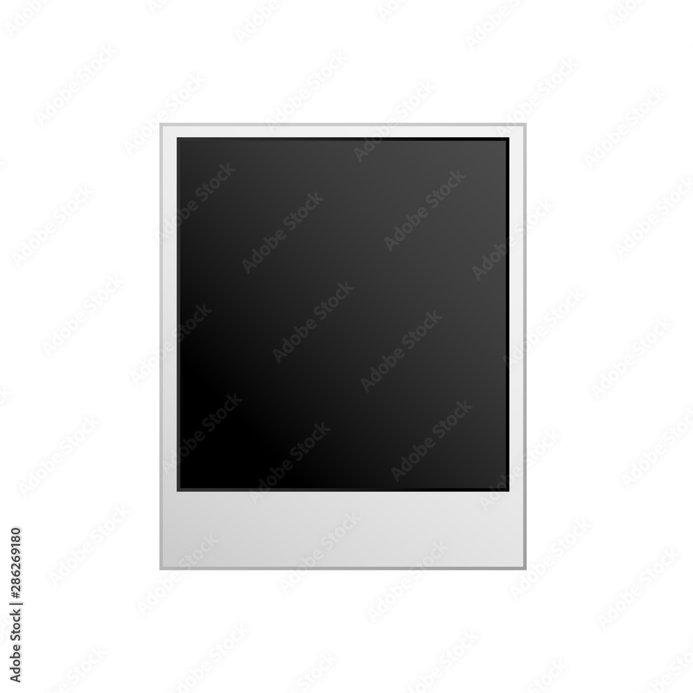 Realistic photo frame on isolated background. Vector photo frame on transparent background.vector illustration eps10 Realistic photo frame on isolated background. Vector photo frame on transparent background.vector illustration eps10