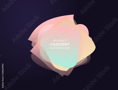 Abstract circle text box wi...