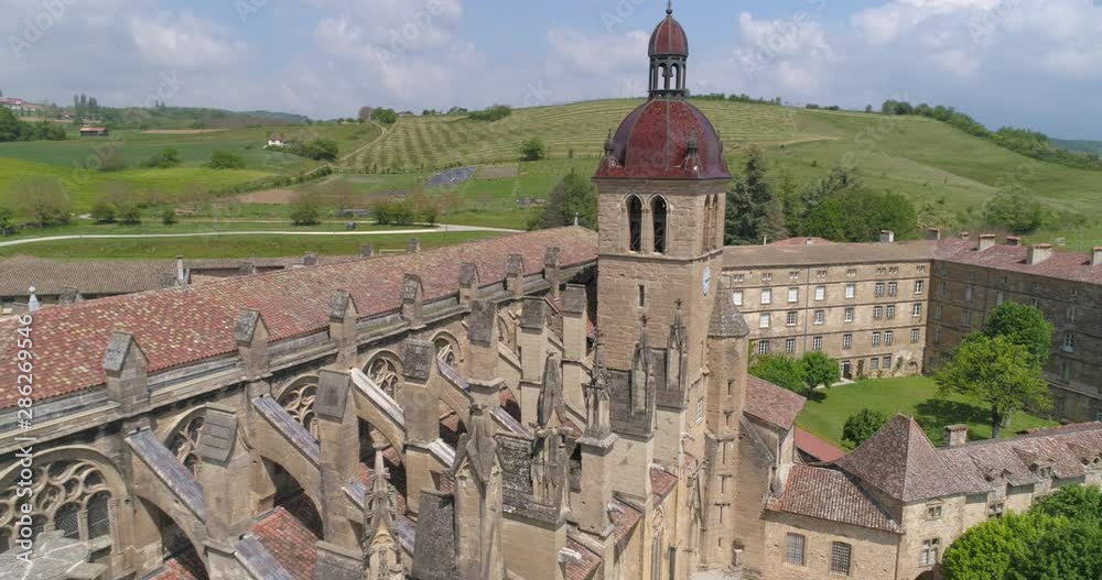 StAntoinel'Abbaye aerial back traveling. Isère, labelled Les Plus