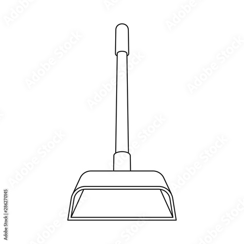 Isolated object of scoop and cleaning logo. Set of scoop and services vector icon for stock.