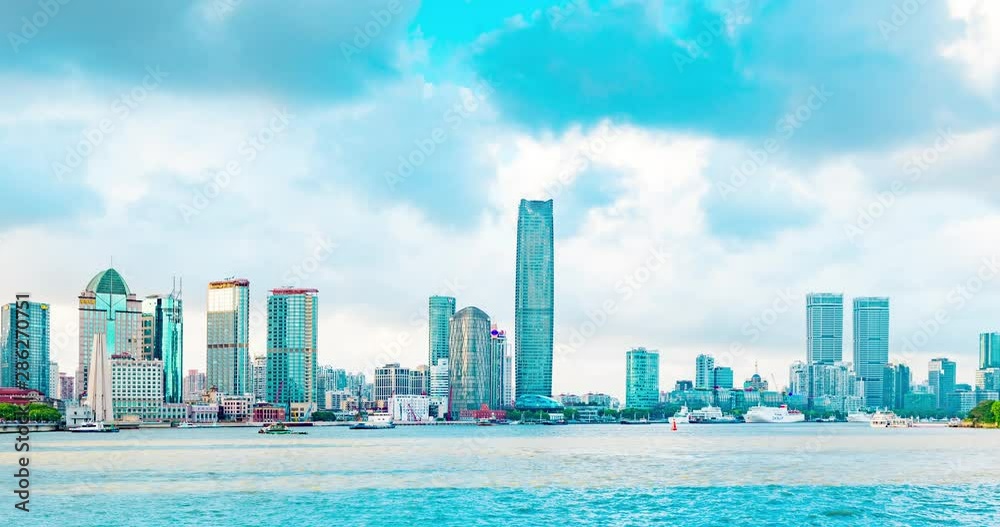 Cityscape of the North Bund in Shanghai, China Cityscape of the North Bund in Shanghai, China