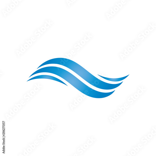 Water Wave Logo Template. vector Icon illustration design 