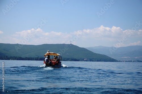 Macédoine du Nord : Plage de Trpejca sur le lac d’Ohrid