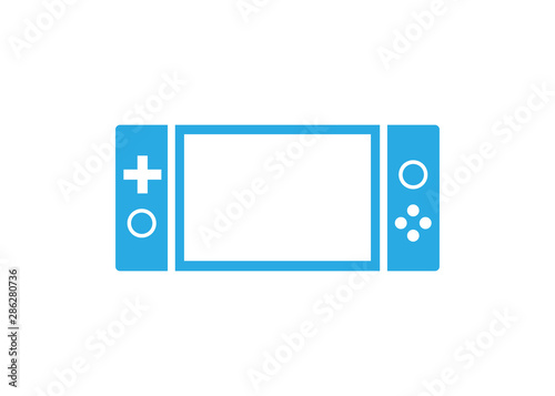 portable game consol flat design vector