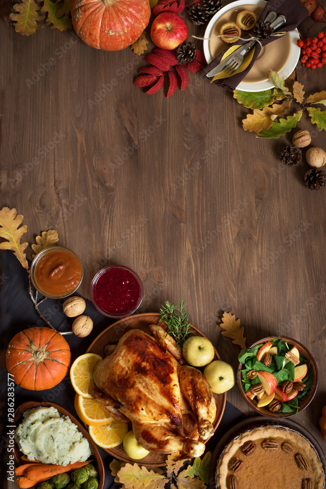Thanksgiving Dinner Background Images
