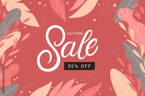 Autumn Sale hand written lettering