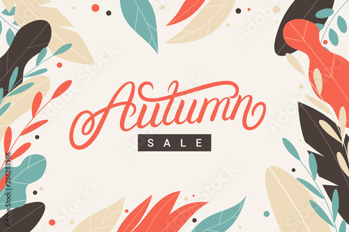 Autumn Sale hand written lettering