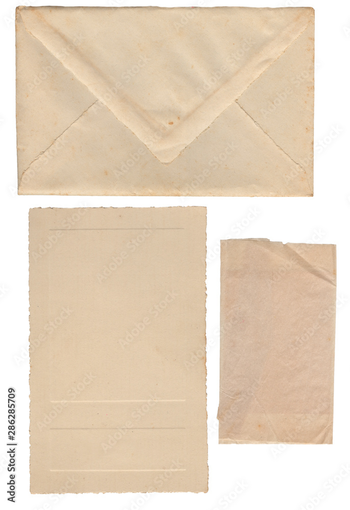 1924 Old Envelope with Matching Blank Paper Stationery Inserts
