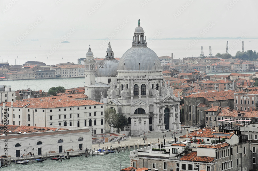 Kirche Santa Maria della Salute, Baubeginn im 16. Jahrhundert, Canal Grande, Venedig, Venetien, Italien, Europa