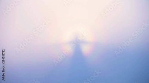 Light of angel glow wave in clouds heaven photo