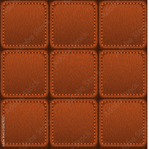 Seamless patched leather texture - eps10